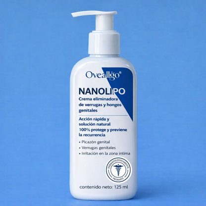 Crema eliminadora de hongos y verrugas genitales Oveallgo® Nanolipo